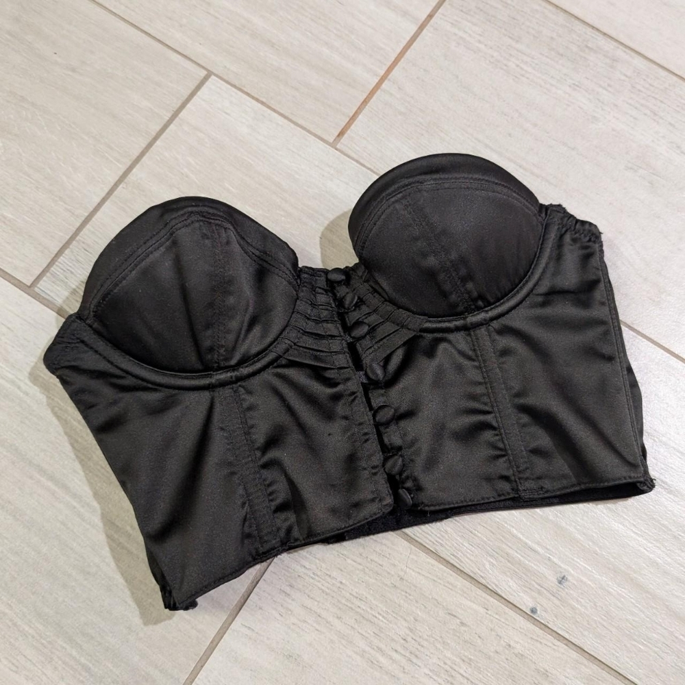 ASOS Satin-like Cropped Corset Bustier (Size 30A - could fit a 32A at most)
